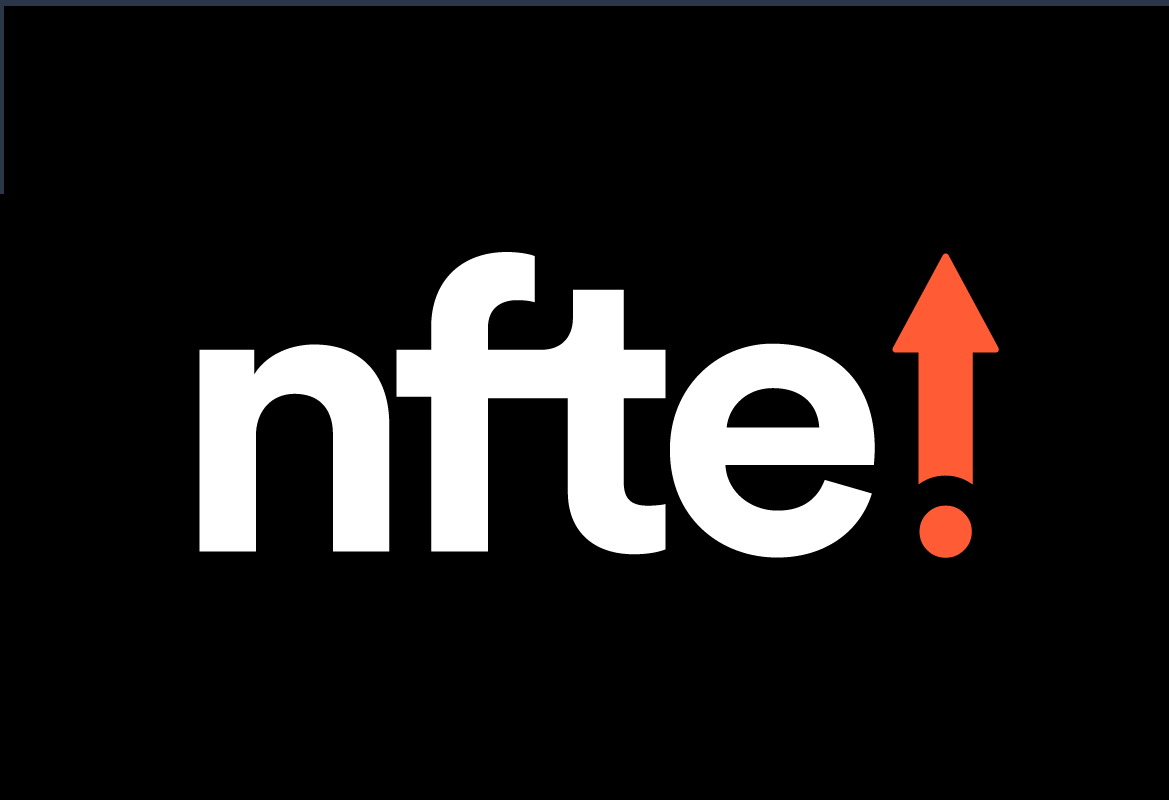 Logo white and orange reverse NFTE